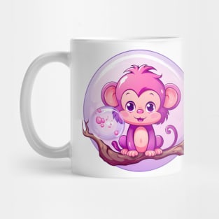 Purple Monkey in a Bubblegum Tree Mug